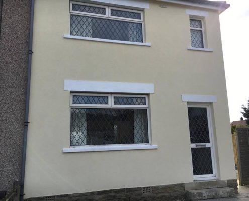 Colour Silicone Render Job in Baildon - Yorkshire Rendering Solutions ...