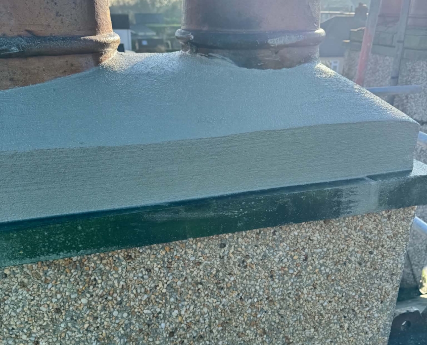 Chimney Pebble Dashing Job in West Yorkshire (5) Chimney Pebble Dashing Job in West Yorkshire (5)